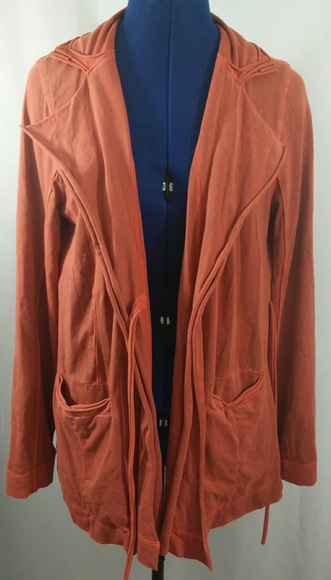 ISCHIKO Rust Cardigan Wrap Slouchy Lagenlook 1 6 8 - Picture 5 of 5